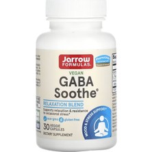 Jarrow Formulas Gab/a Soothe - 30 Caps - Focus, Relaxation & Resistance To Stress - With Theanine & Extract