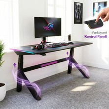 Karr Gaming Raiden Çift Motorlu Rgb Aydınlatmalı Elektrikli Yükseklik Ayarlı Oyuncu Masası