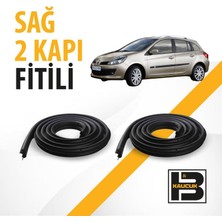 B&M Kauçuk Renault Clio 3 Station Wagon Sağ Ön ve Arka Kapı Fitili BM04251