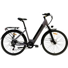 Bisan Moon S 28 Jant 47 cm Elektrikli Şehir Bisikleti Metalik Gri Siyah