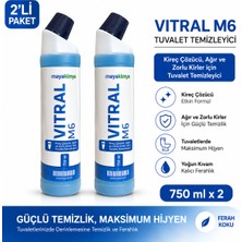 Maya Kimya Vitral M6 Ağır ve Zorlu Kirler Için Tuvalet Temizleyici, Kireç Çözücü 750 ml *2 Adet