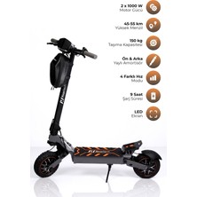 Pirantech F1 Max Elektrikli Scooter 2000W Güç - Turuncu