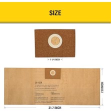 25-1228 Fits 2.5-3.5 Gallon Disposable Filter Bag Wet Or Dry Cleaner, 3 Filter Bags Per Package