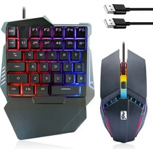 Microcase 35 Tuşlu Rgb Işıklı Kablolu Gaming Oyuncu Klavye ve Mouse Set - AL5727