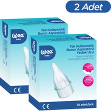 Wee Baby Burun Aspiratörü Yedek Uç Seti (10x2 20 Adet)
