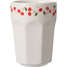Mudo Home Kiraz Desenli Porselen Espresso Fincanı 105 ml Şık Tasarım