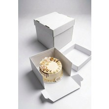 Creapack Kalın Sert Yaş Pasta Kutusu 30X30X20 cm 5 Adet Karton Seti Pratik Taşıma