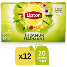 Lipton Bitki Çayı Bardak  Ihlamur 20 Li  x  12 Adet