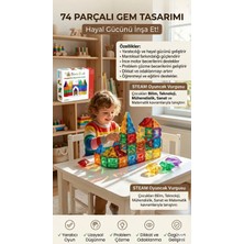 Bilmiş Çocuk Mıknatıslı Manyetik Yapı Blokları (74 Parça)
