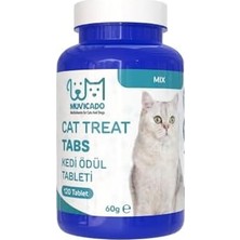 Muvicado Kedi Ödül Tableti Mix Kedi Ödülü Deri Tüy Bağışıklık Multivitamin Tablet Kedi Biyotin Tüy Bakım Seti