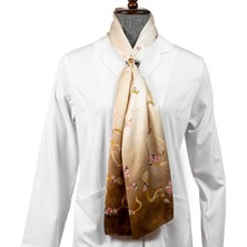 Prof. Steteskop Dezenli %100 Ipek Fular 35×155 cm