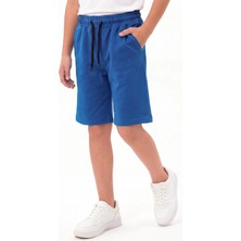 Fyk Kids Düz Basic Baskısız Beli Lastikli Çift Cepli Yazlık Erkek Çocuk Kapri