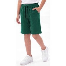 Fyk Kids Düz Basic Baskısız Beli Lastikli Çift Cepli Yazlık Erkek Çocuk Kapri