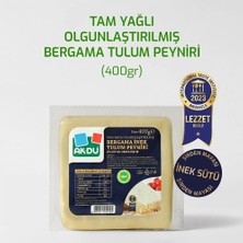Akdu Peynir Akdu Tam Yağlı Bergama Tulum Peyniri 400 gr -  %100 İnek Sütünden, Olgunlaştırılmış, Şirden Mayalı, International Taste Enstitute Ödüllü, Coğrafi İşaretli