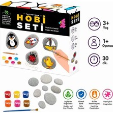 Zet Zeka Hobi Seti Taş Boyama Seti 3+ Yaş 1+ Oyuncu