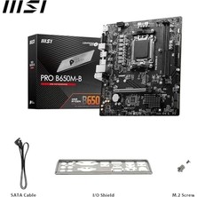 Teknollojia Msı Pro B650M-B Ddr5 Amd B650 Am5 Soket Ddr5 6800+(OC) Mhz Matx Anakart