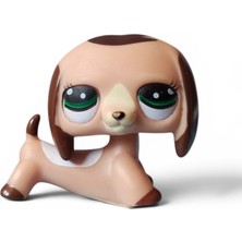 Hureggo Vintage Nadir Littlest Pet Shop Walkables Orijinal Sosis Köpek Miniş #2381- 5 cm