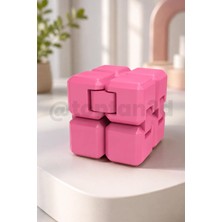 Toptan3D Pembe Stres Küpü, Pink Fidget, Pembe Sonsuz Küp