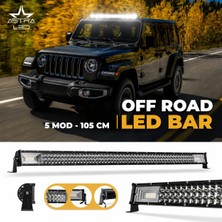 540WATT 105 cm 5 Modlu Çift Renk 3 Sıra Atv Offroad Tekne Aydınlatma LED Bar Lamba