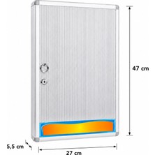 Panda 48\'li Ithal Alüminyum Anahtar Dolabı (27X47X5,5 Cm)