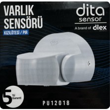 Dita PU12018 Kızılötesi / Pır Duvar Tipi 120° Varlık Sensörü