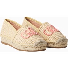 Chloe Chloé Kids Logo Işlemeli Hasır Kız Çocuk Espadril