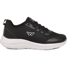 Walkway Siyah-Beyaz Tekstil Hava Alabilir Hafif Erkek Spor Ayakkabı 26111 Pete M
