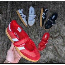 Evlium Samba Mary Jane "cherry Red" Babet Sneaker
