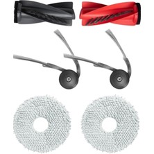 RotRever Roborock Qrevo Curv X,qrevo Curv 2 Pro Robot Süpürge Uyumlu Fırça,mop Paspas Bez Yedek Parça Seti-6 Parça
