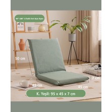 Yogatime Meditasyon Sandalyesi, 5 Kademeli Ayarlanabilir  Back Jack - K.yeşil