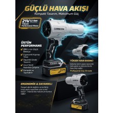 Sezy 32.000 RPM 21V Yüksek Performanslı Motor 300W 12000mAh Kablosuz Hava Üfleyici Turbo Fan Bahçe & Araç Kurutma, Toz Temizleme