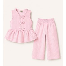 My Kids Wear Kız Çocuk Bella Fiyonk Detaylı Alt Üst Takım 12798