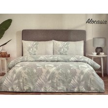 İlkim Tekstil Nev Tek Kişilik Nevresim Takımı Alocasia Yeşil (Y)