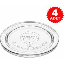 Weck Çap 100 Cam Kavanoz Kapağı (4 Adet) - Orijinal Alman Weck Yedek Parça