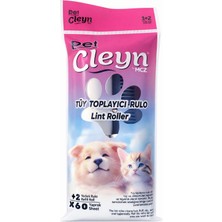 Cleyn Pet Tüy Toplayıcı Rulo 1+2 Yedek Rulo 60 Yaprak