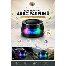 Lucky Love Rgb Buharlı Araç Parfümü 800MAH Batarya Ortam ve Oda Hava Nemlendirici Aromaterapi