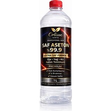 Orlisse Saf Aseton %99.9 1l | Ultra Saf, Hızlı Buharlaşan Güçlü Çözücü