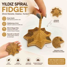 3D Baskı Yıldız Spiral Fidget Oyuncağı | Stres Giderici, Odak Artırıcı, Masaüstü Dekor ve Hobi Oyuncağı