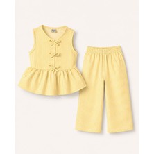 My Kids Wear Kız Çocuk Bella Fiyonk Detaylı Alt Üst Takım 12801