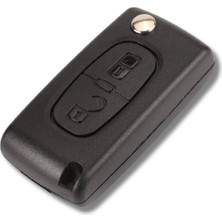 SARIALARM Premium  Peugeot Citroen Kumanda Kabı Kasası 2 Buton ( Pil Yataksız Model )