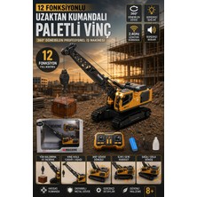 Trust Store 12 Fonksiyonlu Uzaktan Kumandalı Paletli Vinç 360° Dönebilen Profesyonel Inşaat Iş Makinesi