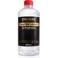orlisse saf ıpa %99,9  alkol 500 ml – elektronik & yüzey temizleyici