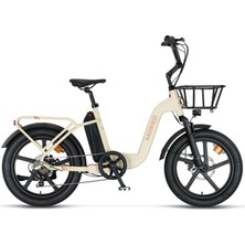 Mosso Rıvıera-Rr Elektrikli Katlanır Bisiklet 420H Md 20 Jant 7 Vites Mat Krem Gold