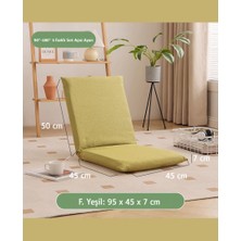 Yogatime Meditasyon Sandalyesi, 5 Kademeli Ayarlanabilir  Back Jack - F.yeşil