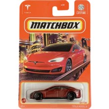 Matchbox Tesla Model S - Kırmızı (1/64) Yurt Dışı Uzun Kartonet - HVL42