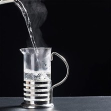 1sence Consept Paslanmaz Çelik Gövdeli French Press Kahve ve Çay Demleme Aparatı