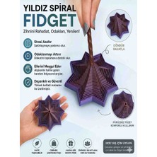 3D Baskı Yıldız Spiral Fidget Oyuncağı | Stres Giderici, Odak Artırıcı, Masaüstü Dekor ve Hobi Oyuncağı