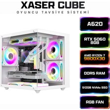 Xaser Cube X280 Ryzen 7 9800X3D 16GB Ddr5 Ram 512GB M.2 Nvme SSD 8gb RTX5060 Sıvı Soğutmalı Oyuncu Bilgisayar