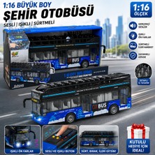Trust Store Büyük Boy 1:16 Ölçek Şehir Otobüsü Sesli Işıklı Sürtmeli Oyuncak City Bus
