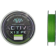 Albastar Active 12X 0.14MM 150M F.green 12 Örgü Ip Misina 10.5kg Çeker